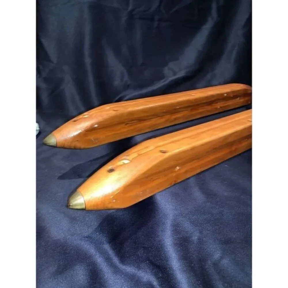 2 Southern Wooden‎ Loom Shuttle Boats Textile 24